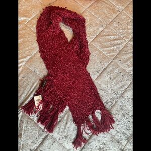INC woman red/ wine scarf